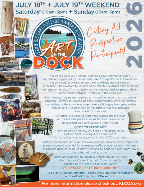 Calling all Participants for Art on the Dock